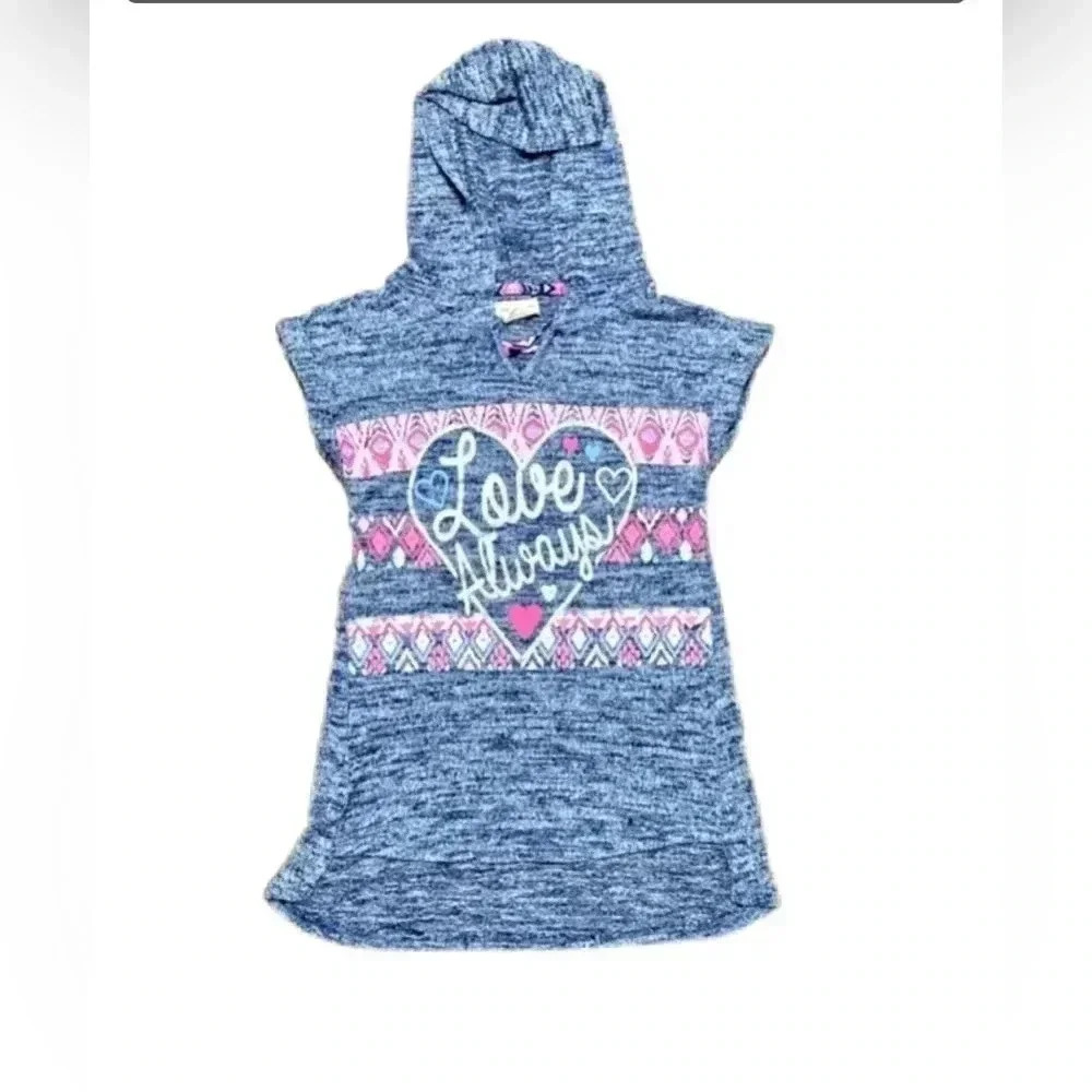 🌟 One Step Up Short sleeve hoodie sz 7/8 🌟